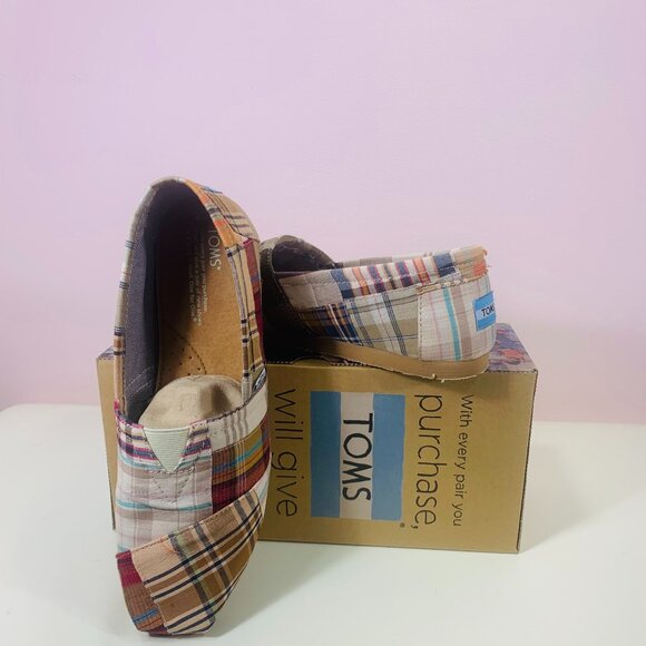 TOMS  new Plaid Men's Classics size 8 - Picture 2 of 16